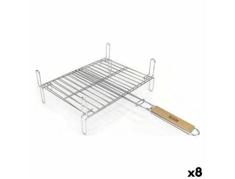 Parrilla ALGON Patas Barbacoa 35 x 25 x 14 cm (8 Unidades)