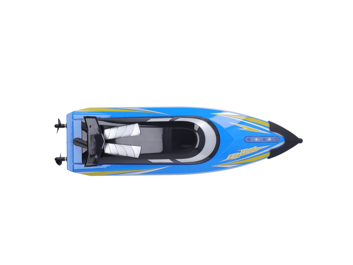 Barco Teledirigido 2.4g Con 3 Velocidades, Cubierta Protectora, Resistente Al Agua, Color Azul, Juguete Eléctrico Para Barcos.