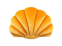 Travesseiro Decorativo de Concha de Mar Temática Oceânica Amarelo Almofada Macia para Lar Escritório