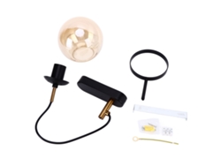 Yncm2026-lámpara De Pared Con Tecnología Blowing Iluminación Suave Transparente Diseño Fashion Lámpara De Cristal Bola 110‑220v