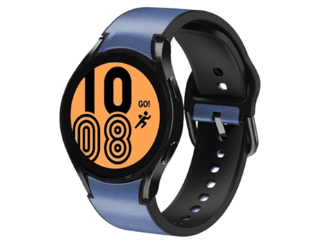 Correa de reloj inteligente para Samsung Galaxy Watch 4 40 mm Correa de cuero adhesiva de silicona (azul)