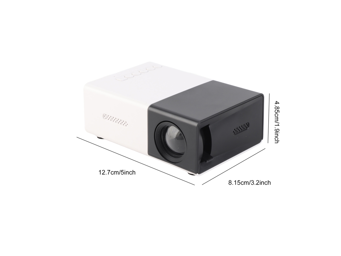 Proyector Portátil De Alta Definición De 400-600 Lúmenes Para Uso En Interiores Y Exteriores Con Wi-fi Y Altavoz.