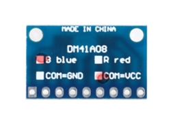 Kit 4 Módulos Led Azules Anodo Común Sin Pines Para Placa De Ensayo Impresora 3d Mcu Arm 3-24v Dm41b08_b_vcc