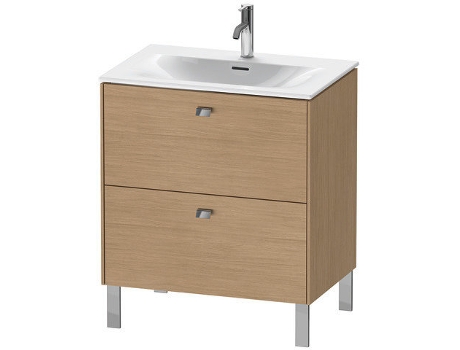 Pedestal de lavabo DURAVIT Brioso vertical 72,0 x 47,9 cm 2 cajones cajón superior incl. recorte de sifón y delantal para lavabo Viu 234473