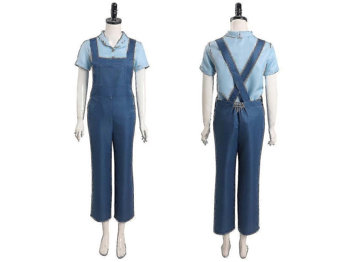 Disfraz De Pearl De Película De Terror Para Mujer Con Camisa Y Pantalones Para Fiesta De Halloween - Azul