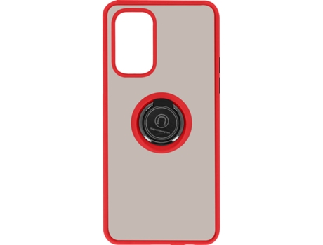 Carcasa Oppo A54 5G AVIZAR Anillo de Soporte Rojo