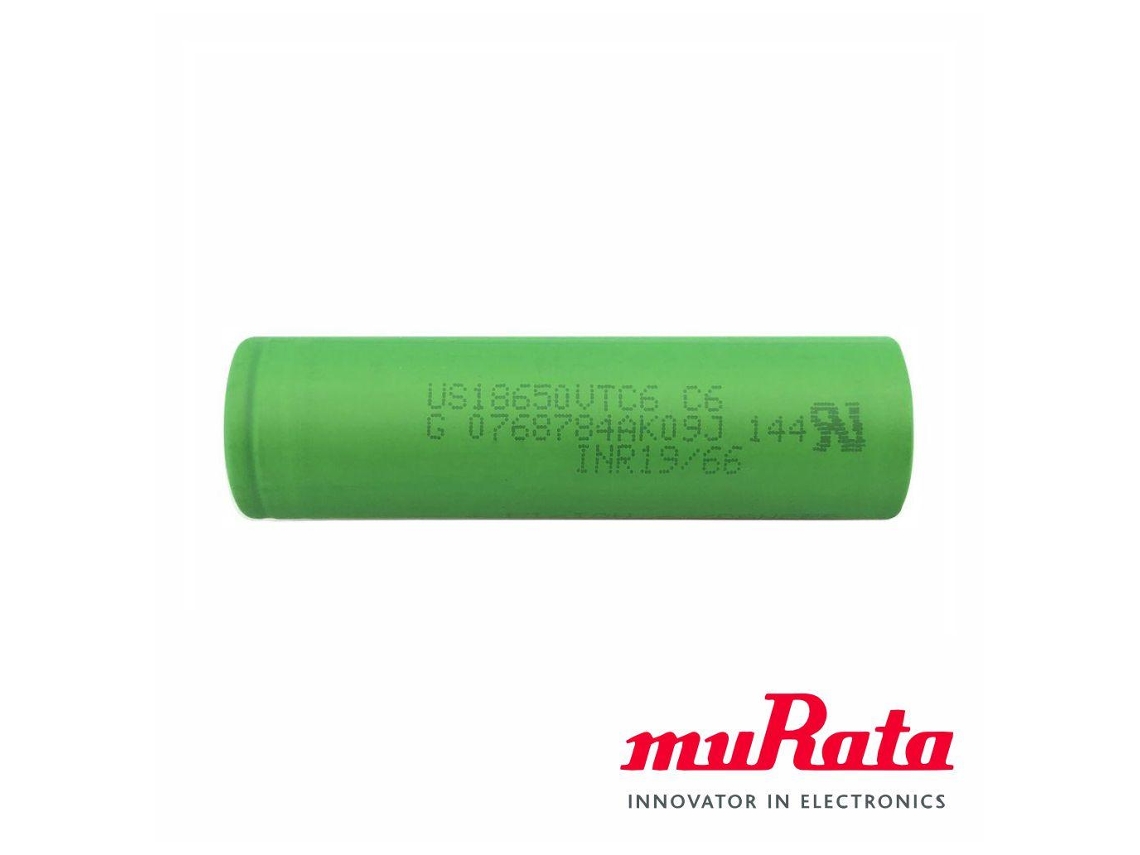 Batería de litio Murata 18650 de 3,7 V y 3120 mAh (US18650VTC6)