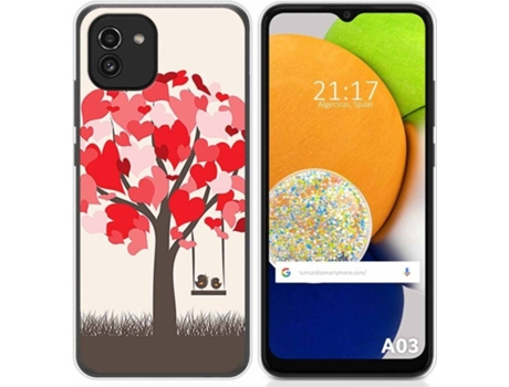Carcasa para Samsung Galaxy A03 TUMUNDOSMARTPHONE Dibujos Pajaritos Multicolor