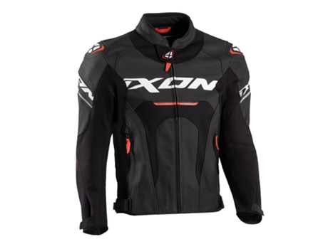 Chaqueta de Moto para Hombre IXON (2XL - Cuero - Blanco)