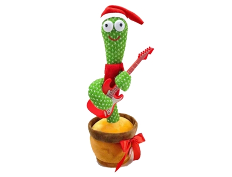 Juguete de cactus de canto y baile de Navidad, juguetes de bebé de cactus de baile, juguete de imitación de cactus de baile, guitarra