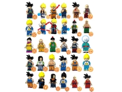 Set de figuras de construcción de 30 piezas de Dragon Ball Z Super Saiyan