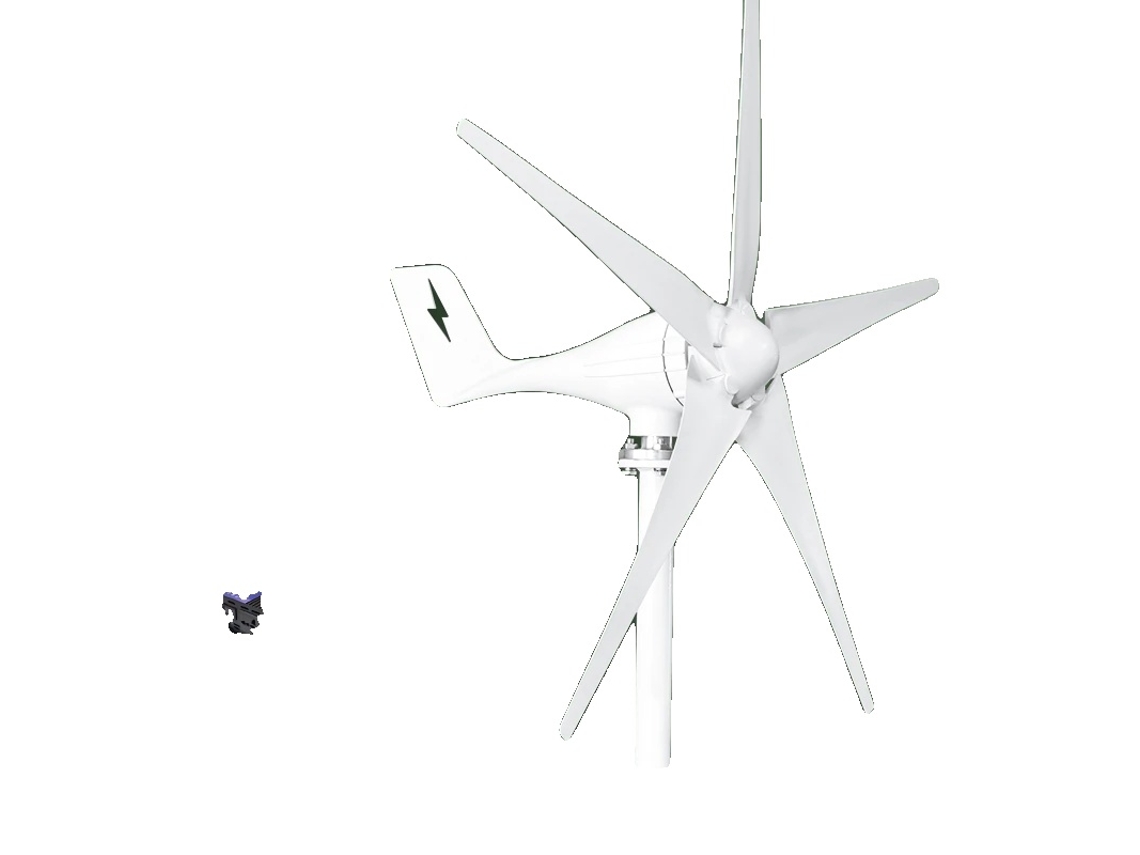 Generador de turbina eólica, alta eficiencia, diseño duradero, sistema fuera de la red, 1000 W, 12 V