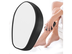 Eliminador de vello de cristal, herramienta de exfoliación indolora de nanocristales para hombres y mujeres, rápida y fácil, Yizhood (negro)