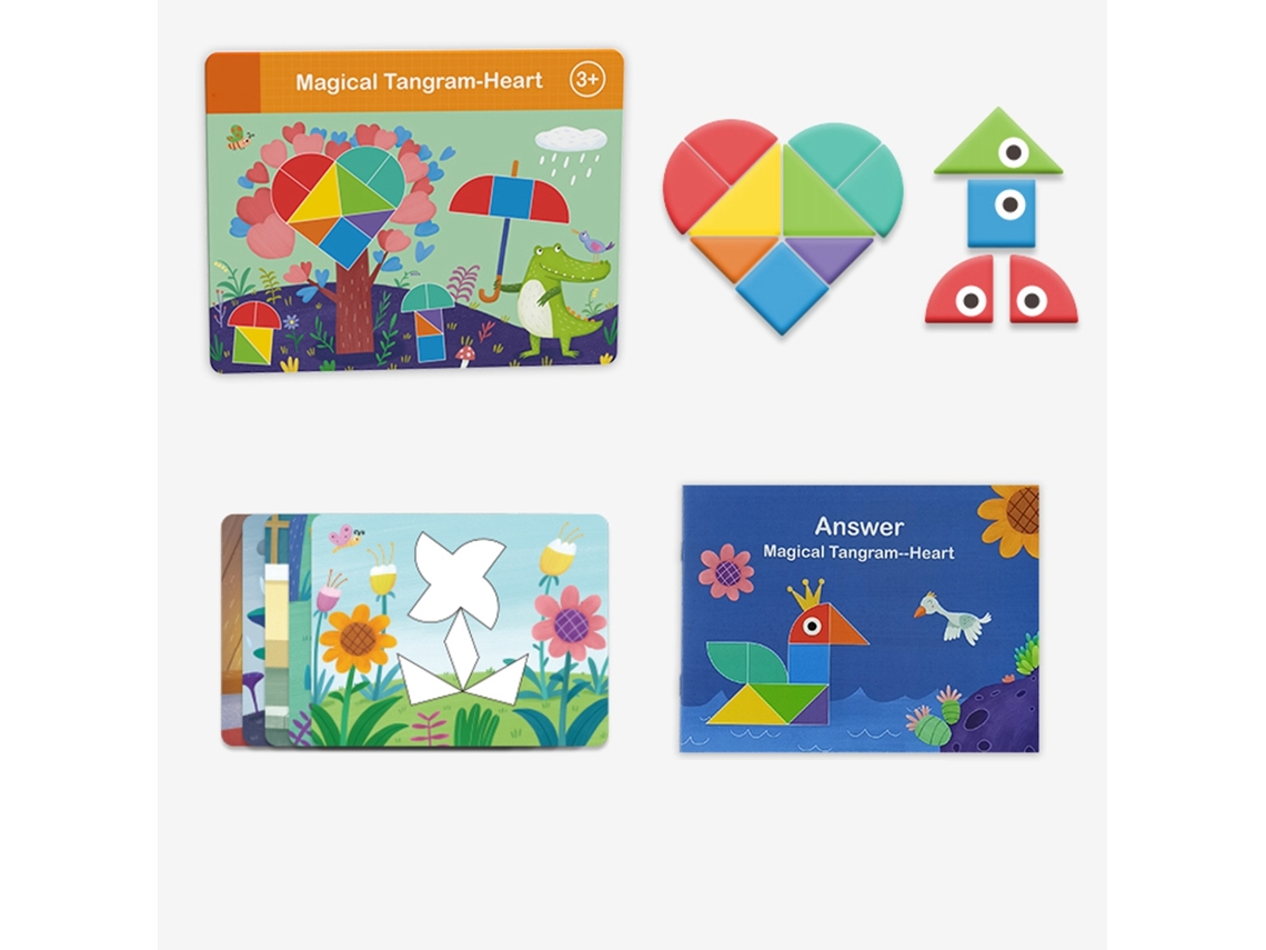 Rompecabezas Magnético 3d Educativo Con Forma De Corazón Para Niños De 3 Años En Adelante.