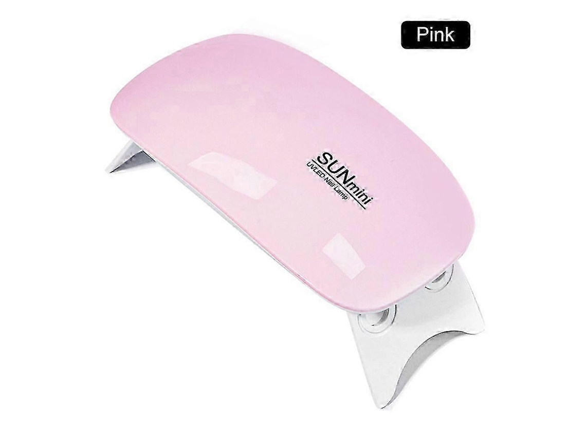 Lámpara LED para uñas de gel, mini lámpara UV portátil para uñas, secador de uñas LED de 6 W, lámpara de gel rosa 2025 NOSTALGIA88