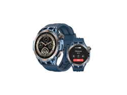Reloj inteligente La102 para hombre, pantalla AMOLED de 1,43", asistente de voz IA, azul, Bestvite