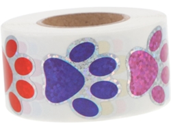 Pegatinas con huellas de perro, 500 unidades, para decoración de paredes, baños y salas de estar GOKOCO