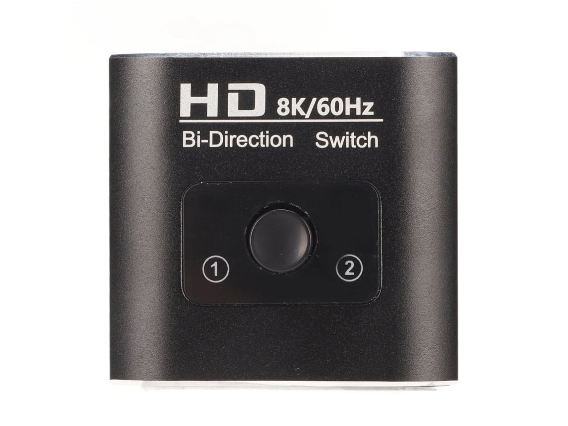 Switcher Splitter Bidirecional 8k Hd 2 Entradas 1 Saída 1 Entrada 2 Saídas Interface Multimídia