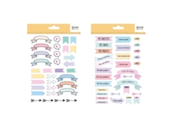 2 Hojas De Calcomanías Para Planificadores De Etiquetas Y Pancartas Artemio