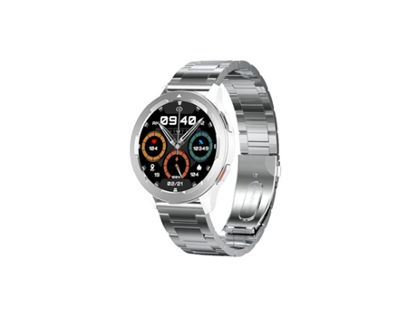Fw05 Sports Smartwatch Control de Acceso Llamadas Bluetooth Detección de Temperatura Plata VEANXIN