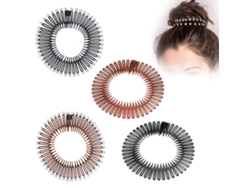 Vlrla-4 Pcs Elastic Cabelo Bands Spring Wig Pentes