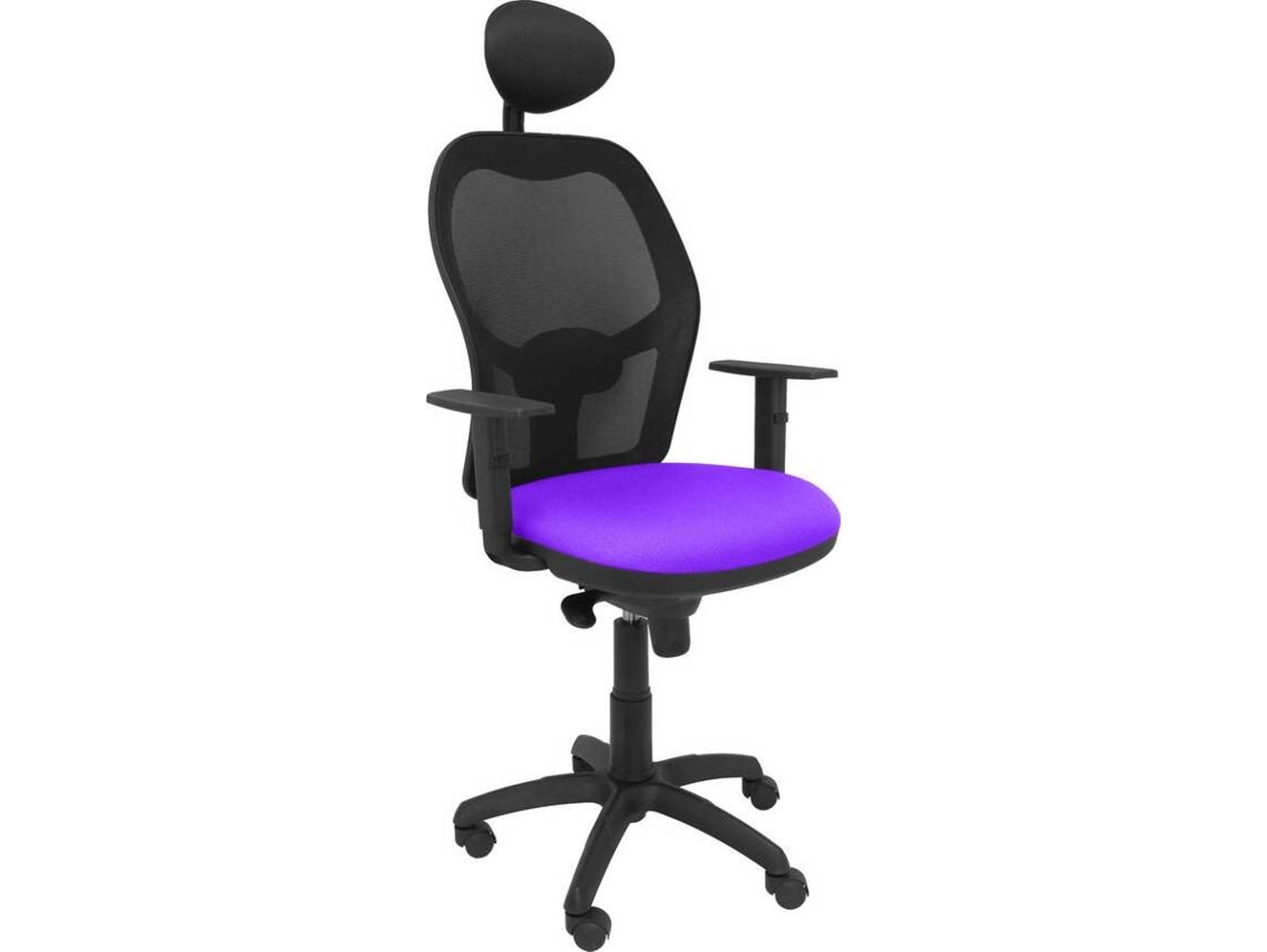 Silla de Escritorio Operativa PYC Jorquera C Morado N (Brazos Ajustables - Malla)