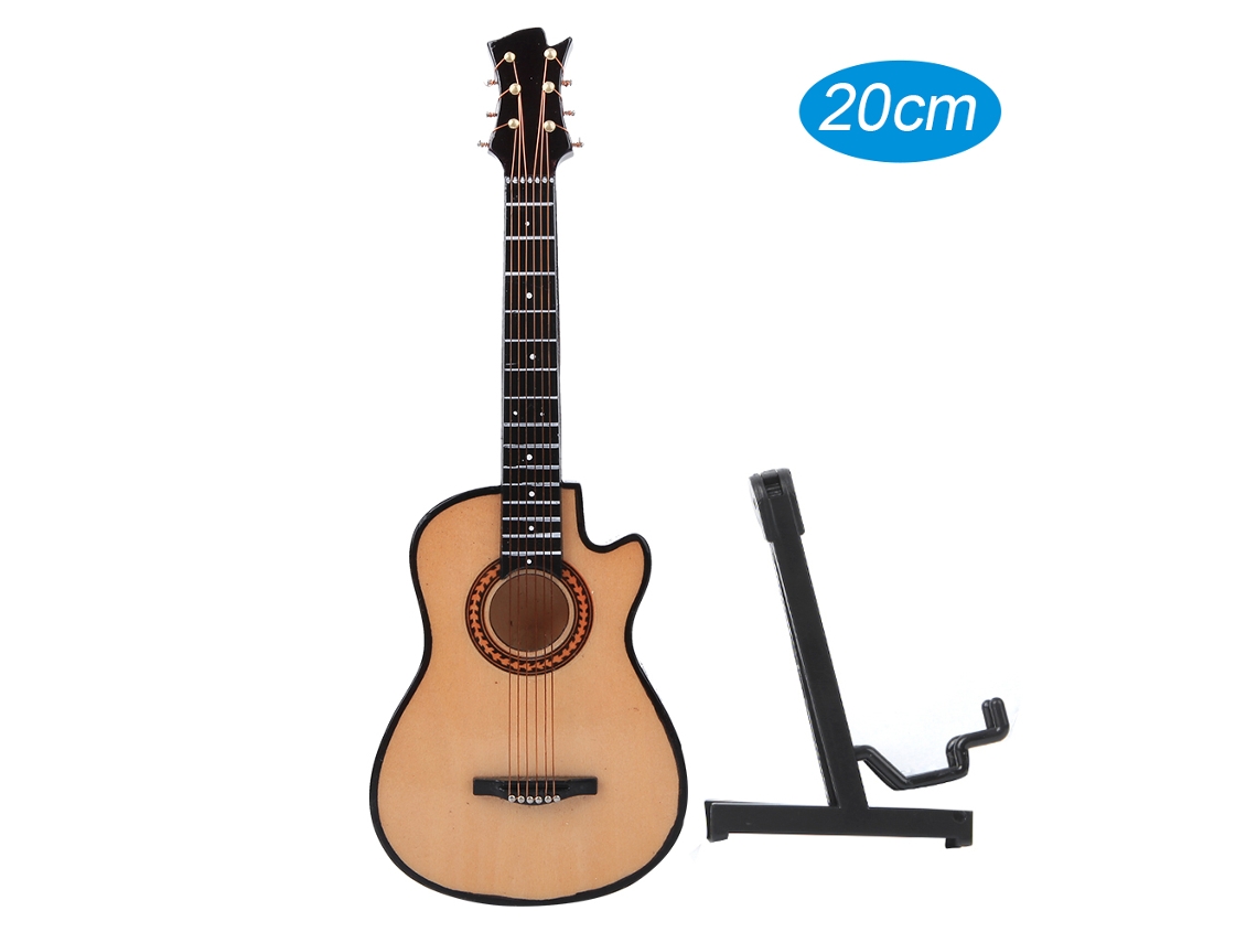 Modelo De Guitarra Clásica De Madera En Miniatura, 20 Cm, Decoración De Mesa, Regalo, Instrumento Musical