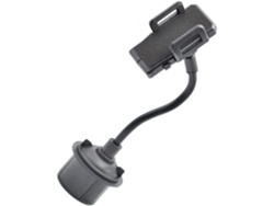 Soporte Ajustable Para Teléfono Móvil De Coche Con Cuello De Cisne, Portavasos, Compatible Con Teléfonos De 50 A 95 Mm, Abs Negro.