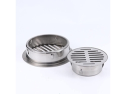 Escurridor De Suelo Redondo De Acero Inoxidable Con Tapa Para Balcón,
