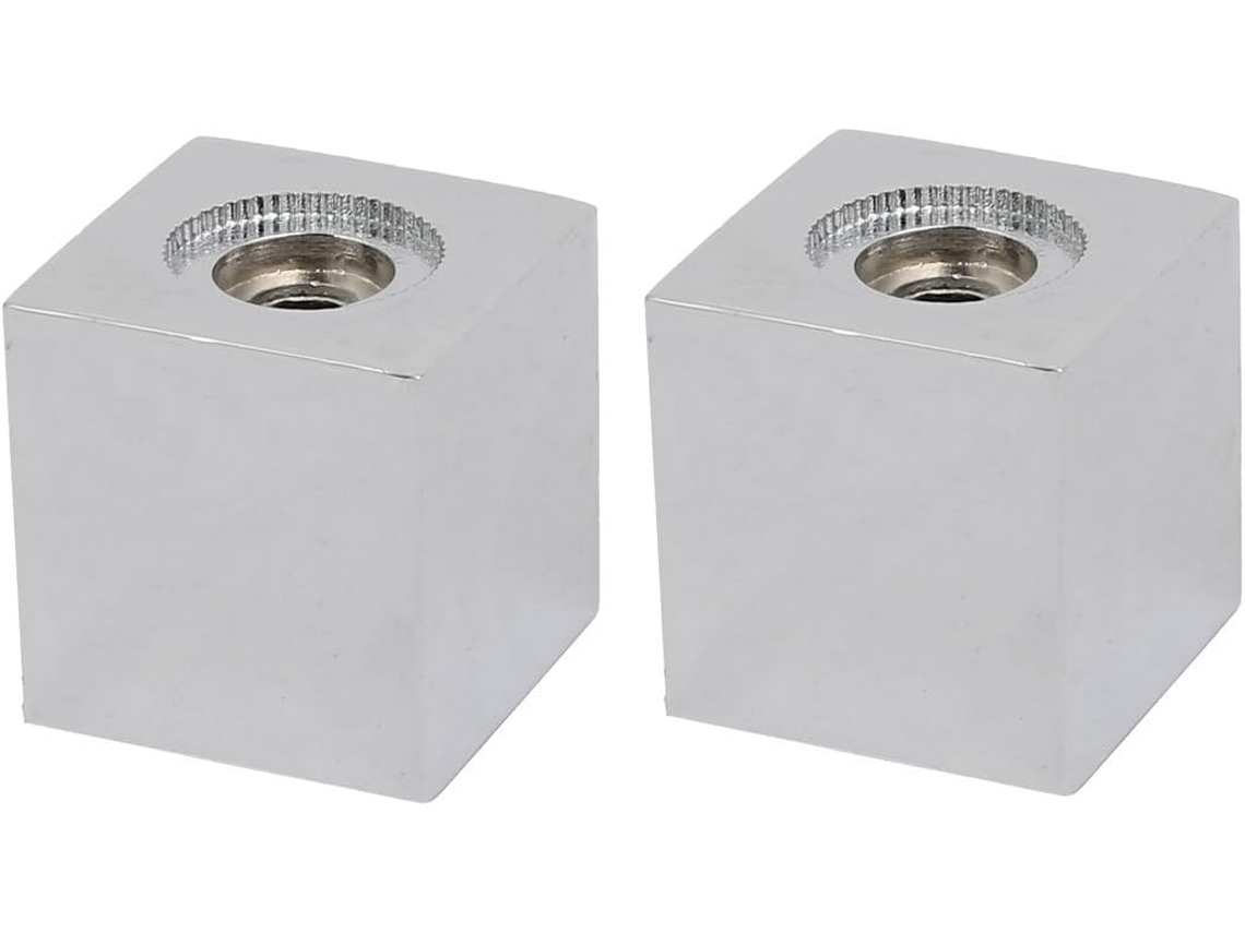 Accesorios para grifo, aleación de zinc, kit universal con manija cuadrada, tono plateado, 2 piezas CHABERLU
