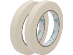 2 Unidades De Cinta Universal De Papel Crepé Color Beige, 15 Mm De Ancho X 50 Metros