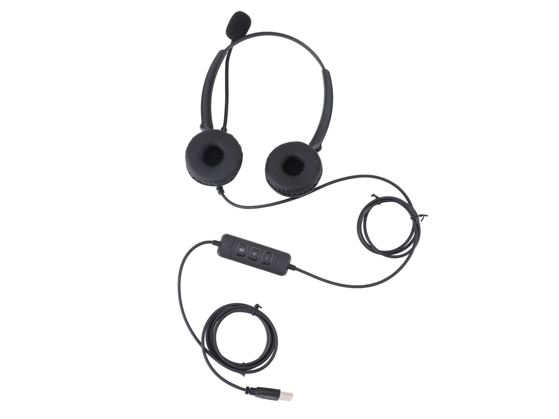 Auriculares Usb Con Micrófono Para Atención Al Cliente En Pc, Portátil Y Tableta - Ajuste De Volumen