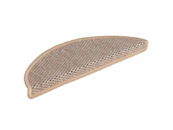Alfombra Autoadhesiva Escalera Sisal 30 Uds Beige Claro
