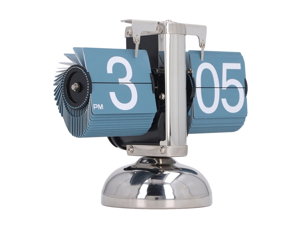 Reloj De Sobremesa Mecánico Automático Europeo Antiguo, De Pie, Azul.