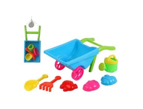 Juego de carritos de playa con accesorios 7 piezas
