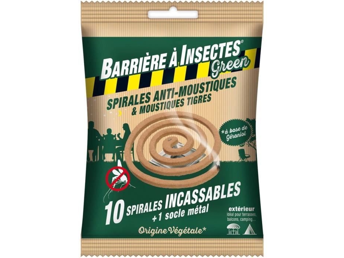 Espirales Anti Mosquito Verdes Barbiospir10n Bolsa De 10 Espirales Barriere A Insectes
