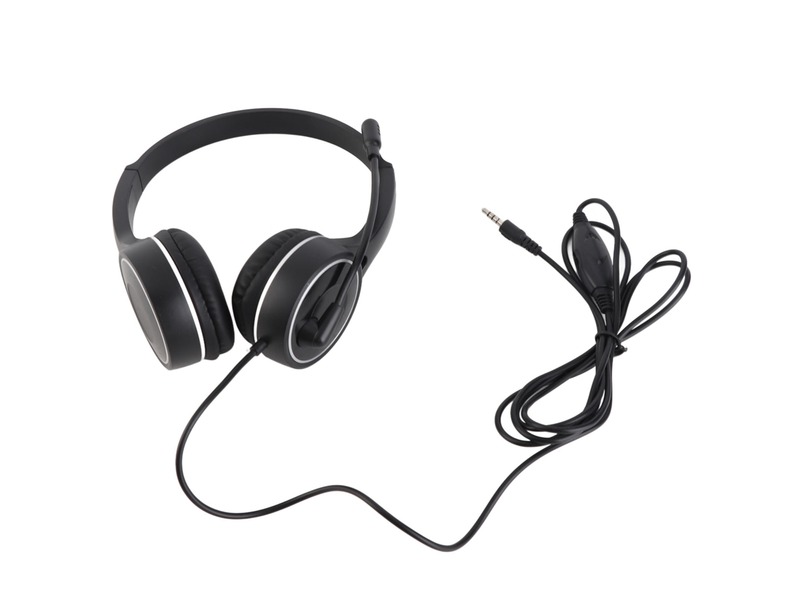Audífono Infantil Estéreo Plegable Con Micrófono Aislación De Ruido Auricular Cableado 3.5mm Para Niños Viajes Avión