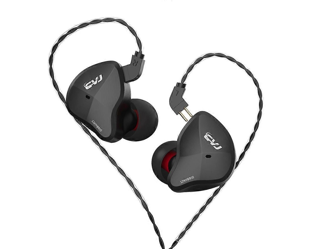 Auriculares intraaurales con cable Cvj Csn, circuito magnético dual y alta fidelidad dinámica, estilo Hengrongshen, sin micrófono