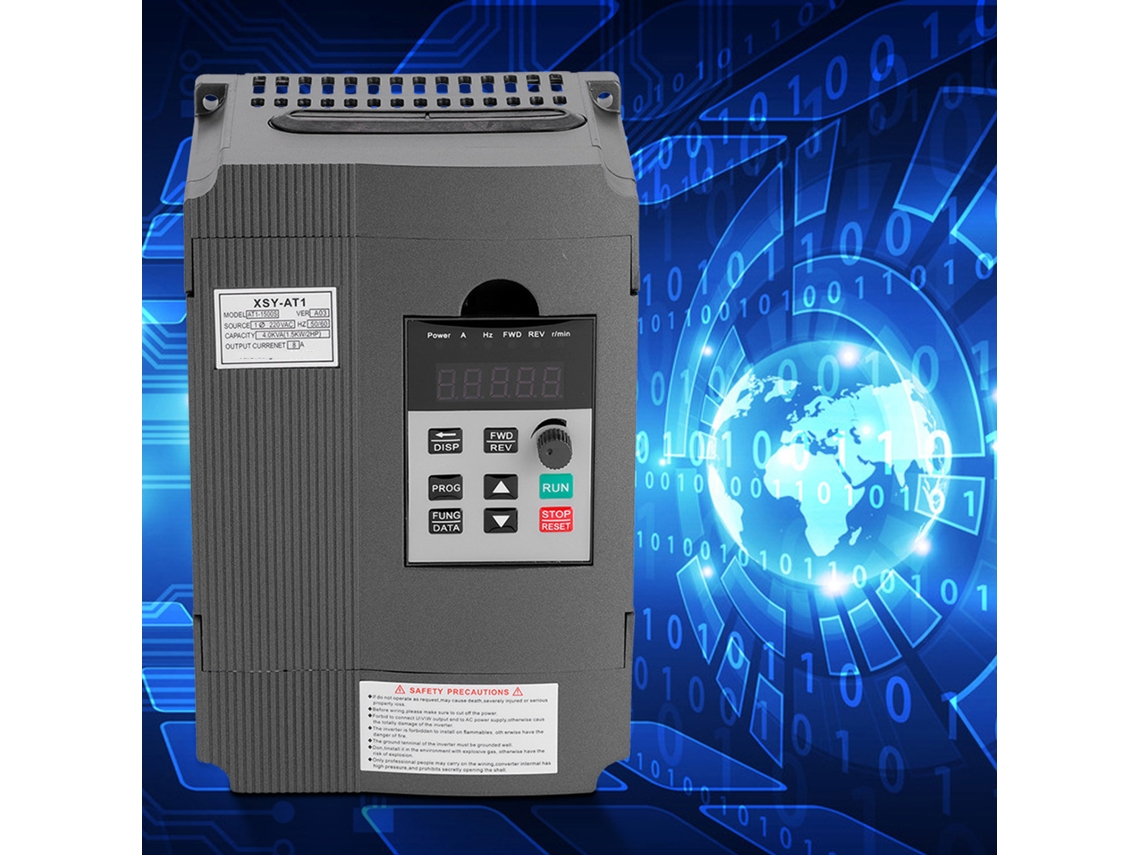 Controlador de velocidad VFD monofásico 220V 1,5kW