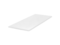 Protector de cama de espuma de poliuretano Beliani Restful blanco 90x200x3.5
