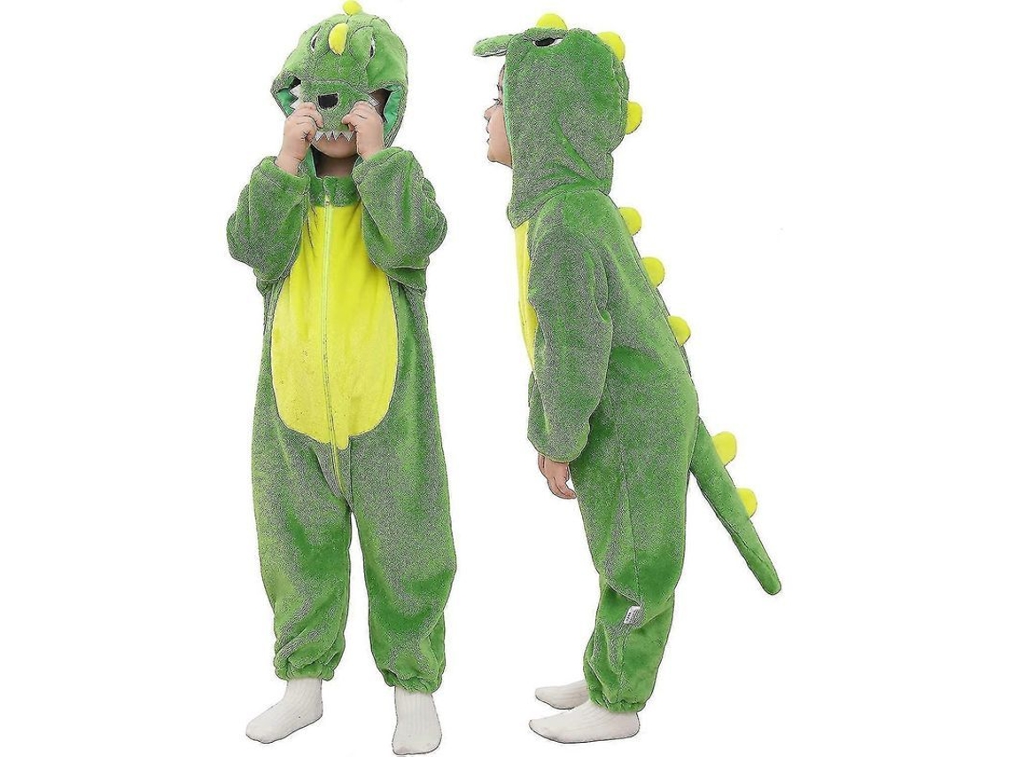 Disfraz De Dinosaurio Para Bebé Niño Niña Con Capucha De Felpa Suave Talla 59-120cm F73verde 73 Dinosaurio Verde