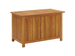 Baúl de jardín de madera maciza de acacia 90x50x58 cm MAISON EXCLUSIVE