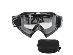 Gafas De Moto Todoterreno Ajustables, Color Negro Transparente