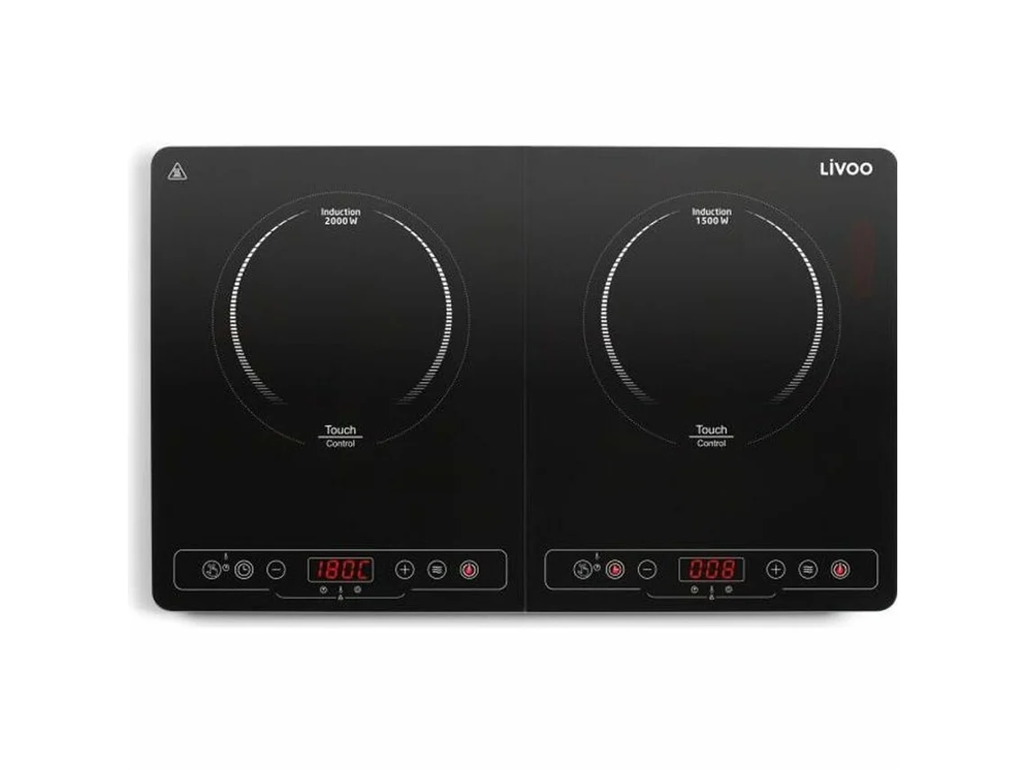 Cocina Portátil Eléctrica LIVOO DOC236 (Nº quemadores 2 - Negro)