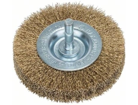 Cepillo de Disco BOSCH en Disco para Taladros – Alambre Ondulado - Revestido de Latón - 75 mm