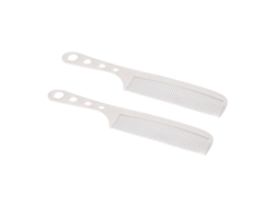 2026-2pcs Pente De Aço Inoxidável Antiestático Para Barbeiros, Estilo E Penteado Profissional