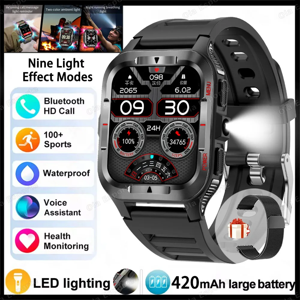 Reloj Inteligente Con Gps, Linterna, Función De Llamadas Inalámbricas, Resistente Al Agua Y Sistema Android.