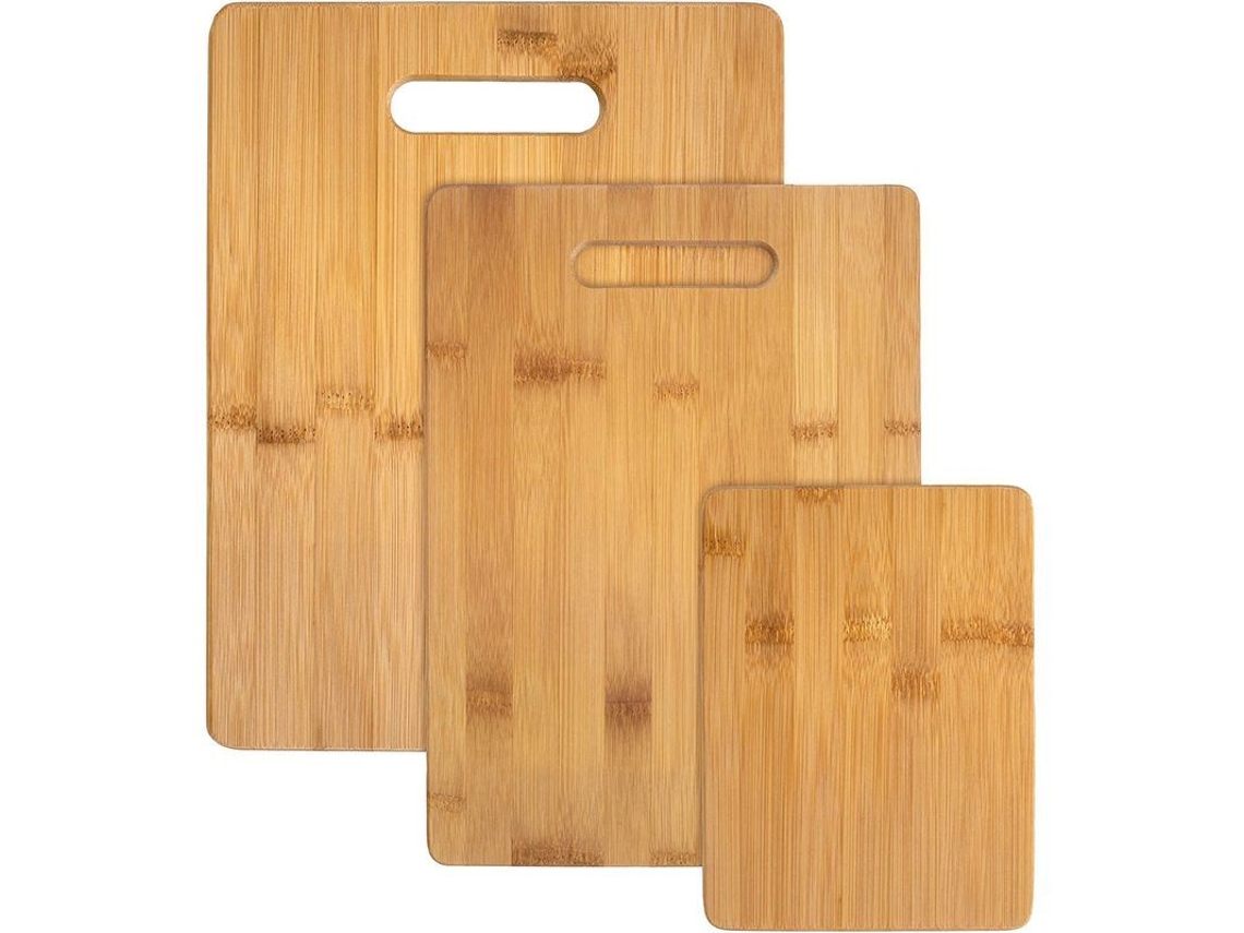 Juego De 3 Tablas De Cortar De Bambú, 3 Tamaños Diferentes.