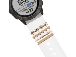 Correa Garmin D2 Delta Pulsera con Adorno Corazones Blanco