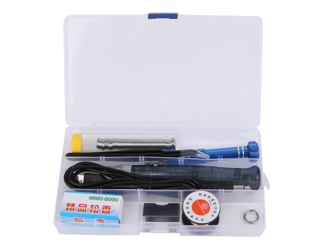 Kit Portátil De Soldadura Eléctrica Con Punta Ajustable Para Mantenimiento Y Soldadura De Precisión.